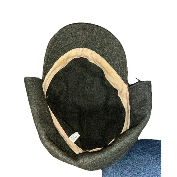 Vintage Filson Cloth Mackinaw Hat USA Wool HuntingCap XXL